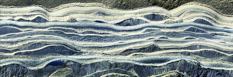 couches glace sable decouverte pole nord mars