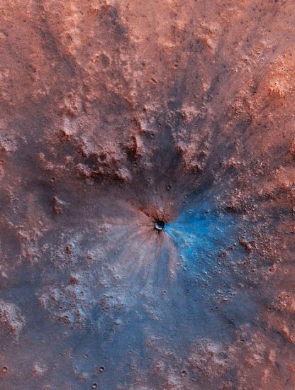 cratere impact mars