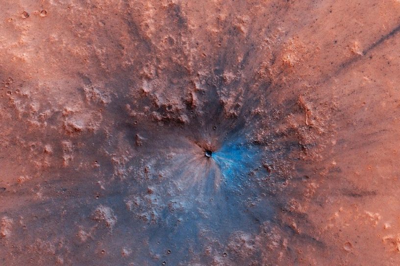 cratere impact mars