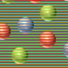illusion confetti spheres couleurs