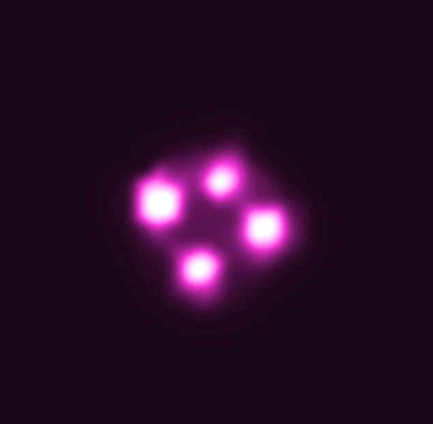 quasar vu a travers lentille gravitationnelle