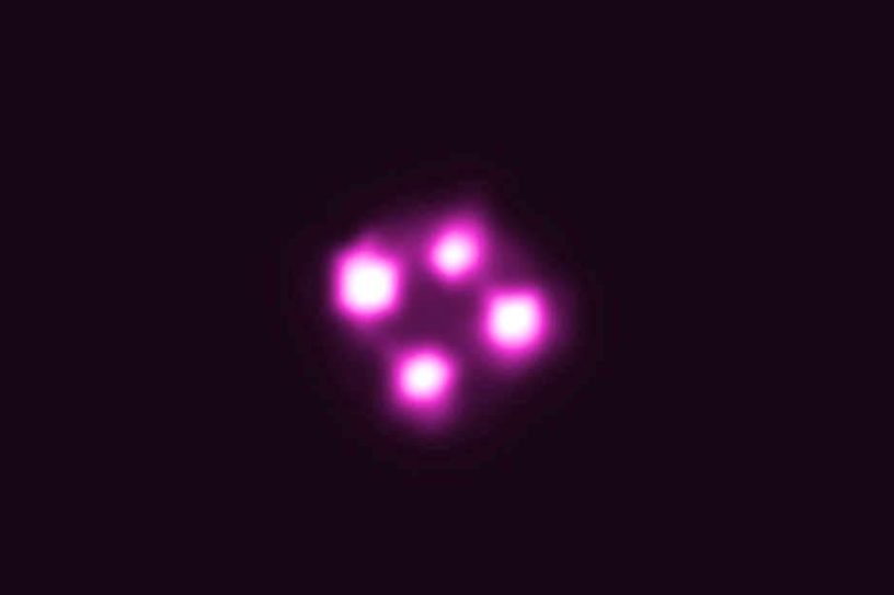 quasar vu a travers lentille gravitationnelle