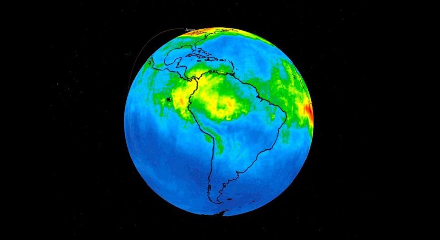 satellites nasa revelent niveaux monoxyde carbone atmosphere amazonie