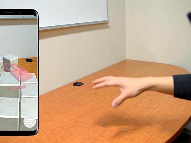 portal-ble systeme realite augmentee smartphone interaction objets virtuels
