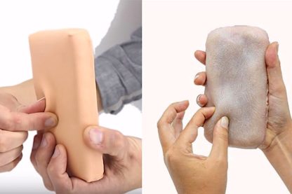 skin-on peau artificielle humaine smartphone