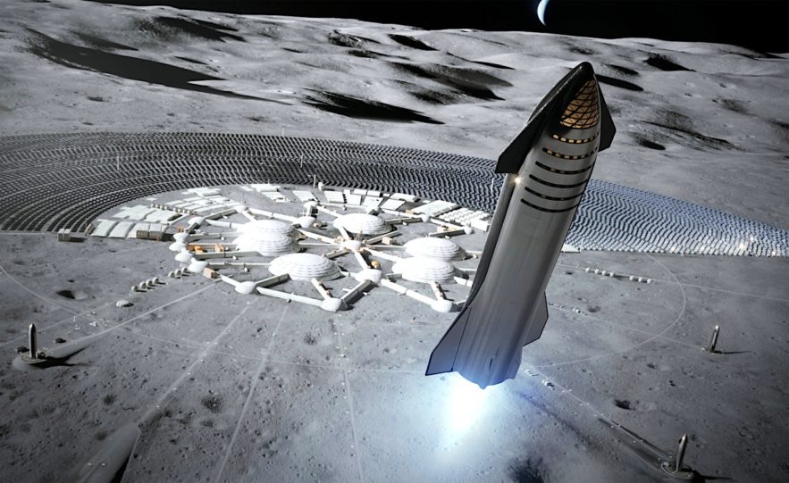 spacex starship atterrissage lune 2022