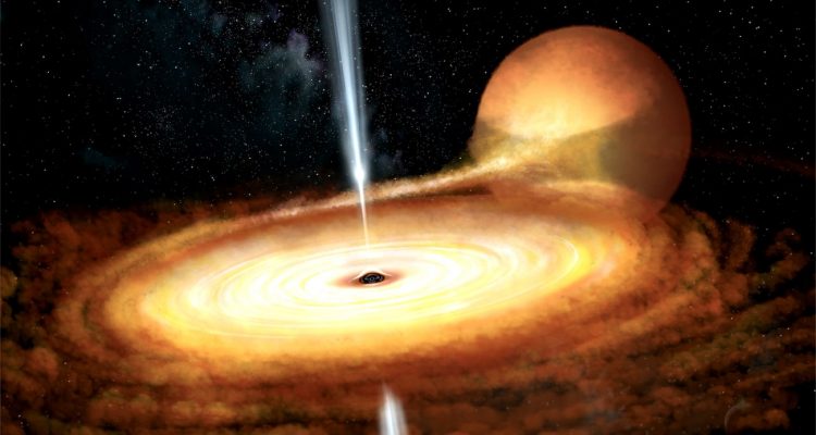 Des Astronomes Observent Un Trou Noir Scintillant Dans Notre