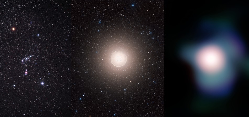 Les astronomes surveillent de près l'étoile Bételgeuse, qui montrerait des  signes de fin de vie