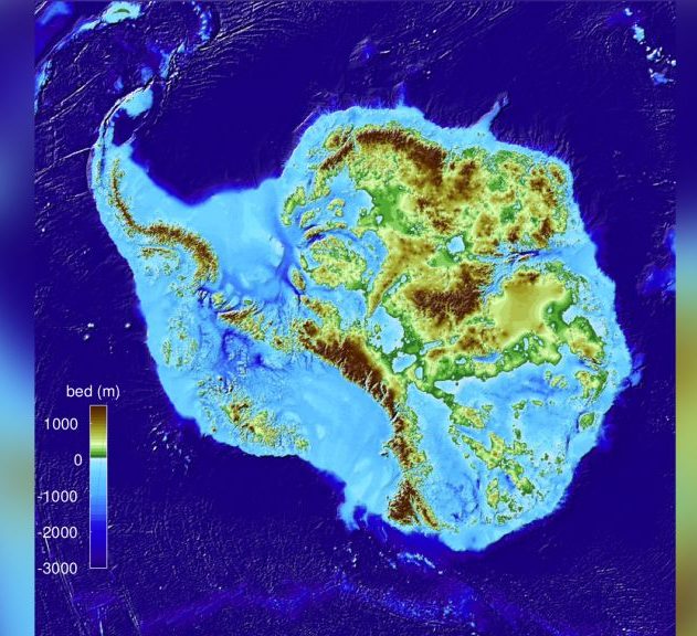 terres profondes antarctique carte