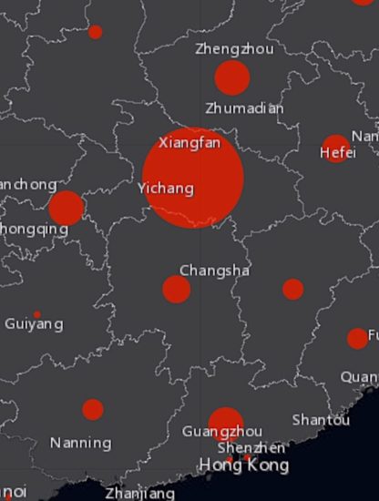 carte suivi cas coronavirus chinois 2020