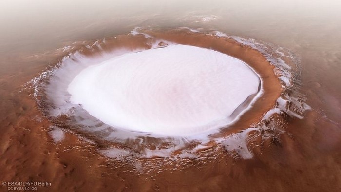 mars pole nord glace