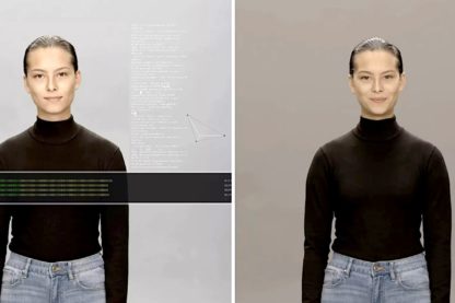 neon humain artificiel assistant virtuel ultra-realiste
