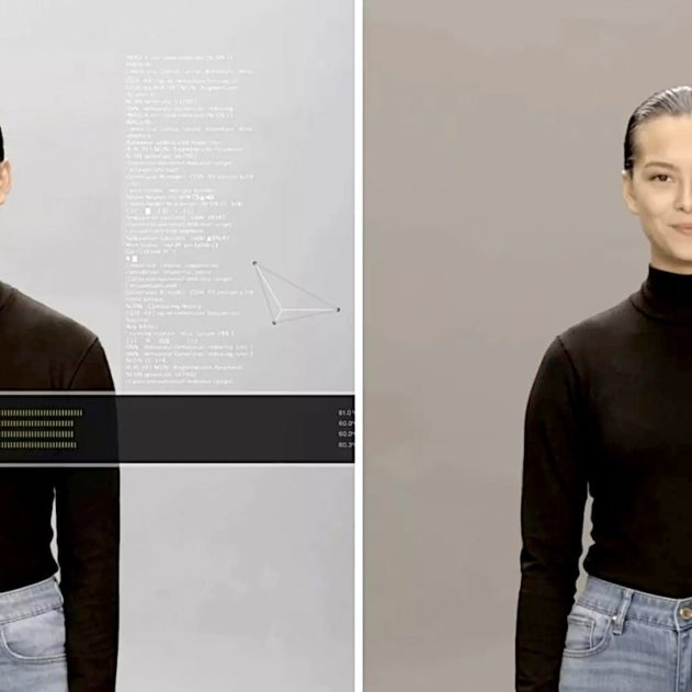 neon humain artificiel assistant virtuel ultra-realiste