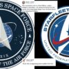 united states space force vs starfleet logo star trek ressemblance