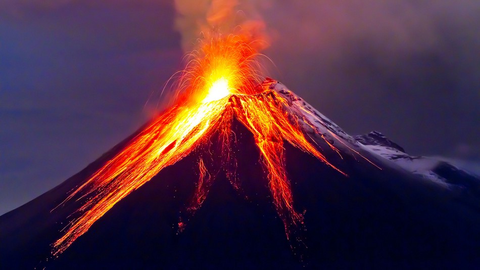 Le volcan  Tungurahua en quateur risque de s effondrer