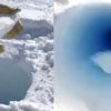 morceau glace jete dans trou antarctique sons etonnants emis