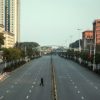 wuhan chine ville fantome images drone