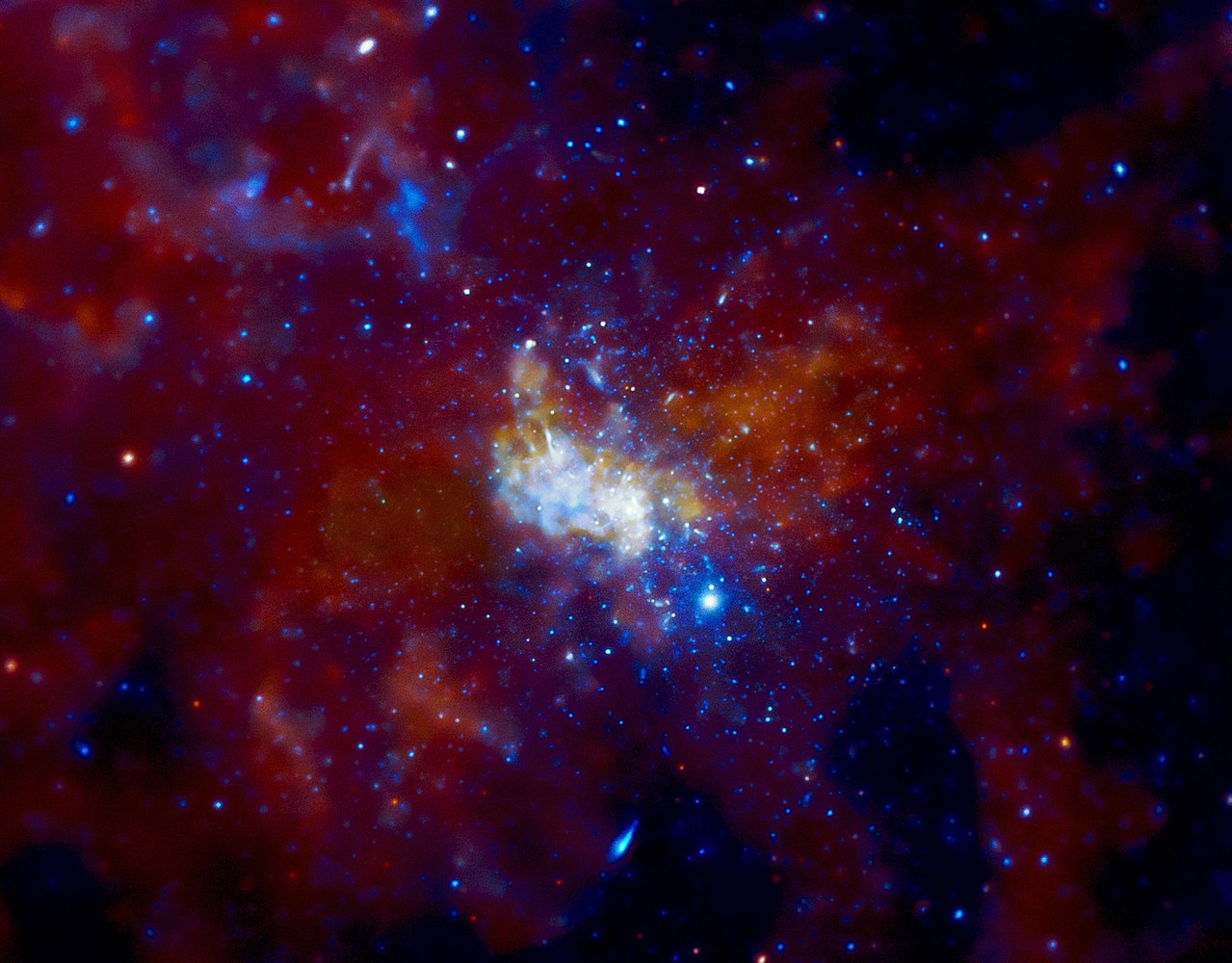 Le trou  noir  supermassif au centre de notre galaxie  se 
