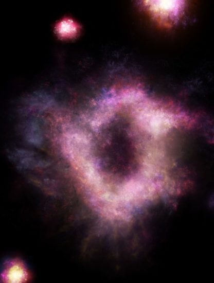 galaxie anneau collisionnelle univers primitif