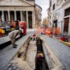 gouffre rome effondrement pavés panthéon