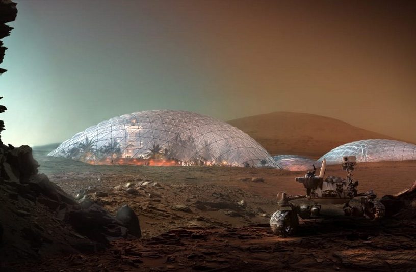 dome ville dubai mars martiene ville biodome concept architecte planete rouge