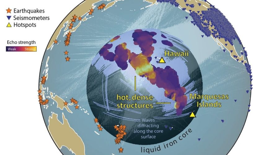 À proximité du noyau terrestre, les zones rocheuses denses sont plus ...