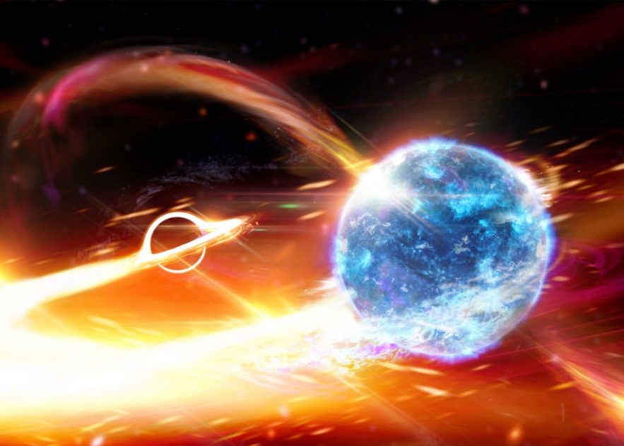 trou noir etoile neutrons ondes gravitationnelles