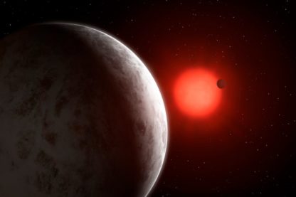 vue artiste exoplanètes Gliese 887