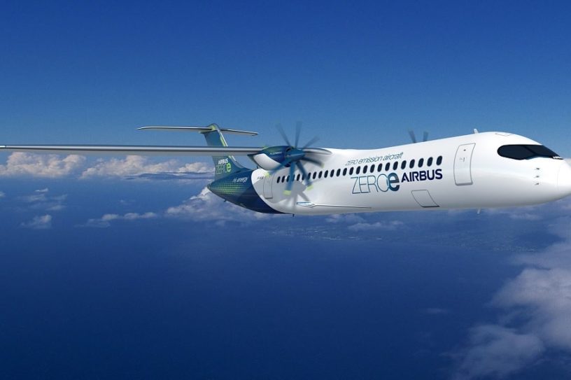 Airbus dévoile trois prototypes avions hydrogène vols zéro émission couv