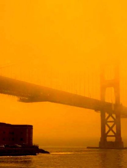 ciel californie orange apocalyptique 2020 pont