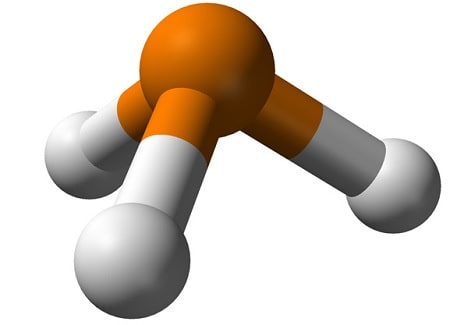 structure molecule phosphine ph3 gaz
