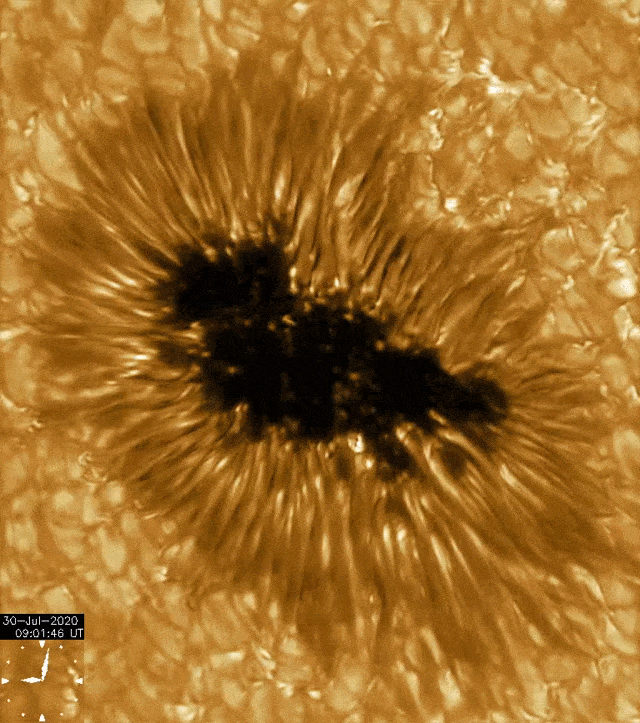 animation tache solaire gregor 430 nm