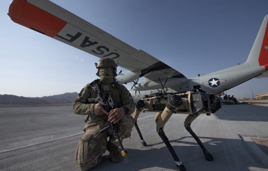 test chiens robots armée air américaine