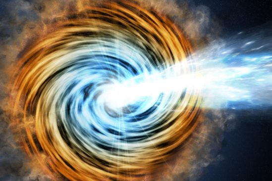 decouverte blazar galaxie trou noir rare datant 12 milliards annees