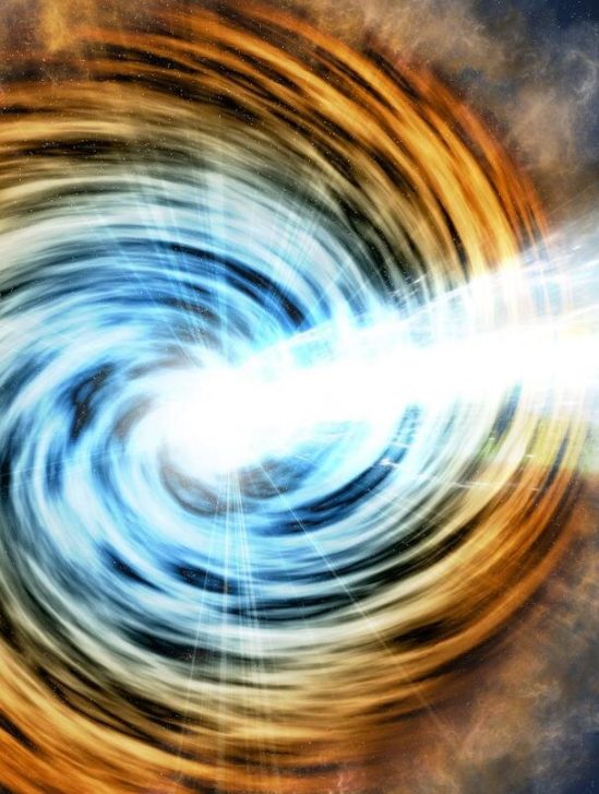 decouverte blazar galaxie trou noir rare datant 12 milliards annees