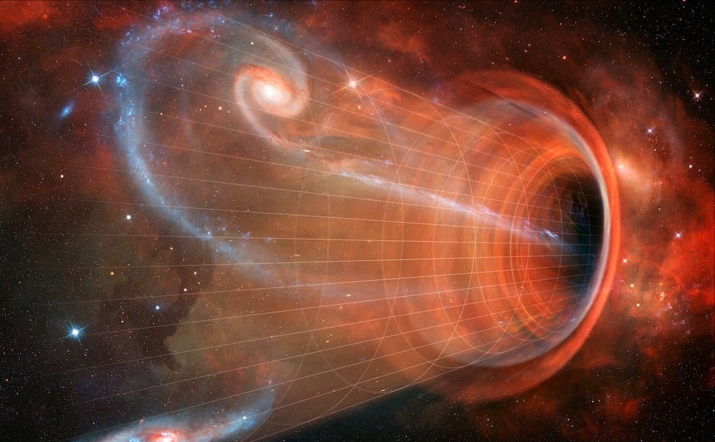 intérieur trous noirs espace-temps