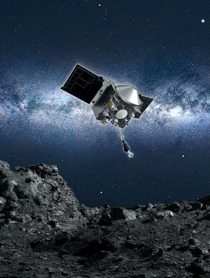 sonde osiris rex atterrit succes asteroide bennu cellecte echantillons