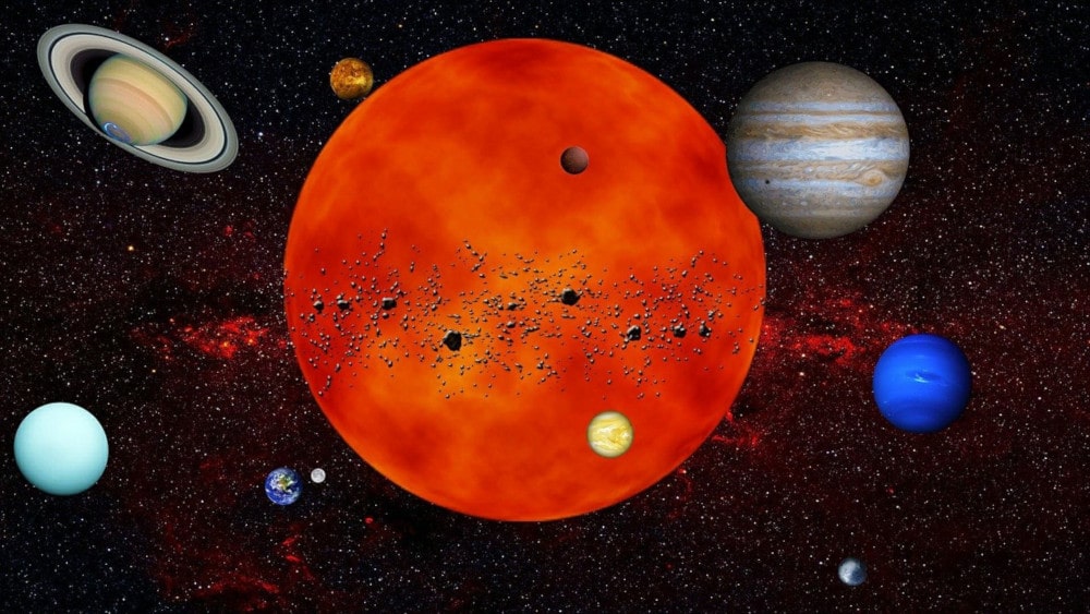 À l'origine, notre système solaire comportait une autre planète géante
