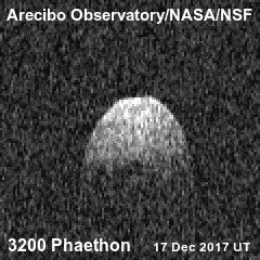 animation asteroide phaeton arecibo