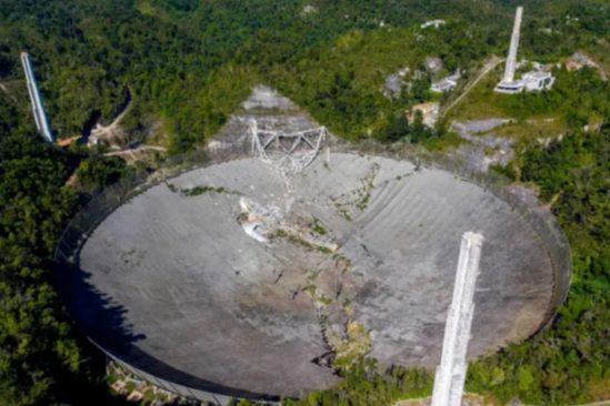 effondrement télescope Arecibo