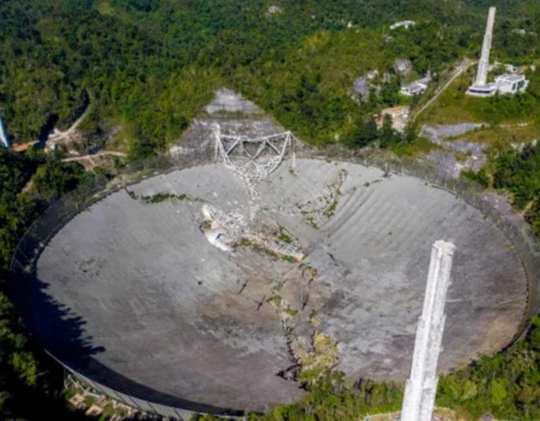effondrement télescope Arecibo