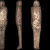 decouverte momie egyptienne enveloppee etrange structure