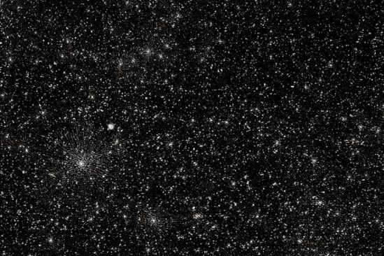 image trous noirs supermassifs points blancs