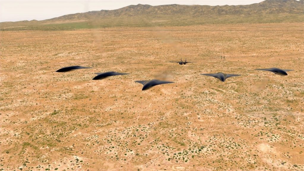drones combat supersoniques arrow vol formation