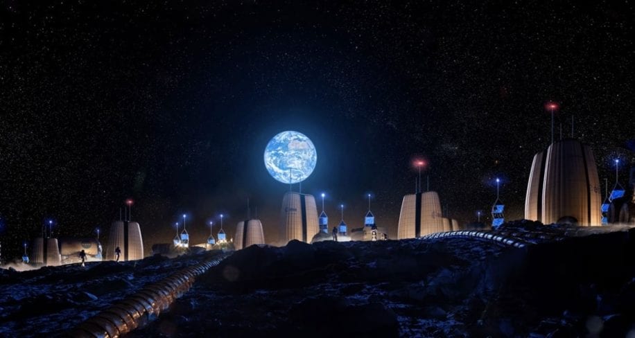 hautes tours lunaires beton alimenter bases lunaires humaines