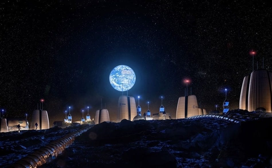 hautes tours lunaires beton alimenter bases lunaires humaines