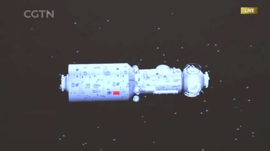 chine lance succes premier module future station spatiale