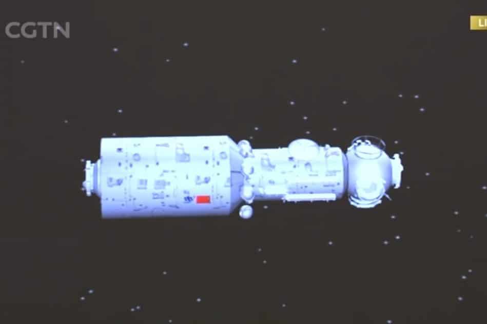 chine lance succes premier module future station spatiale