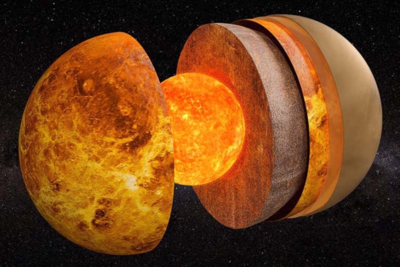 Des chercheurs déterminent la taille du noyau de Vénus pour la première fois !