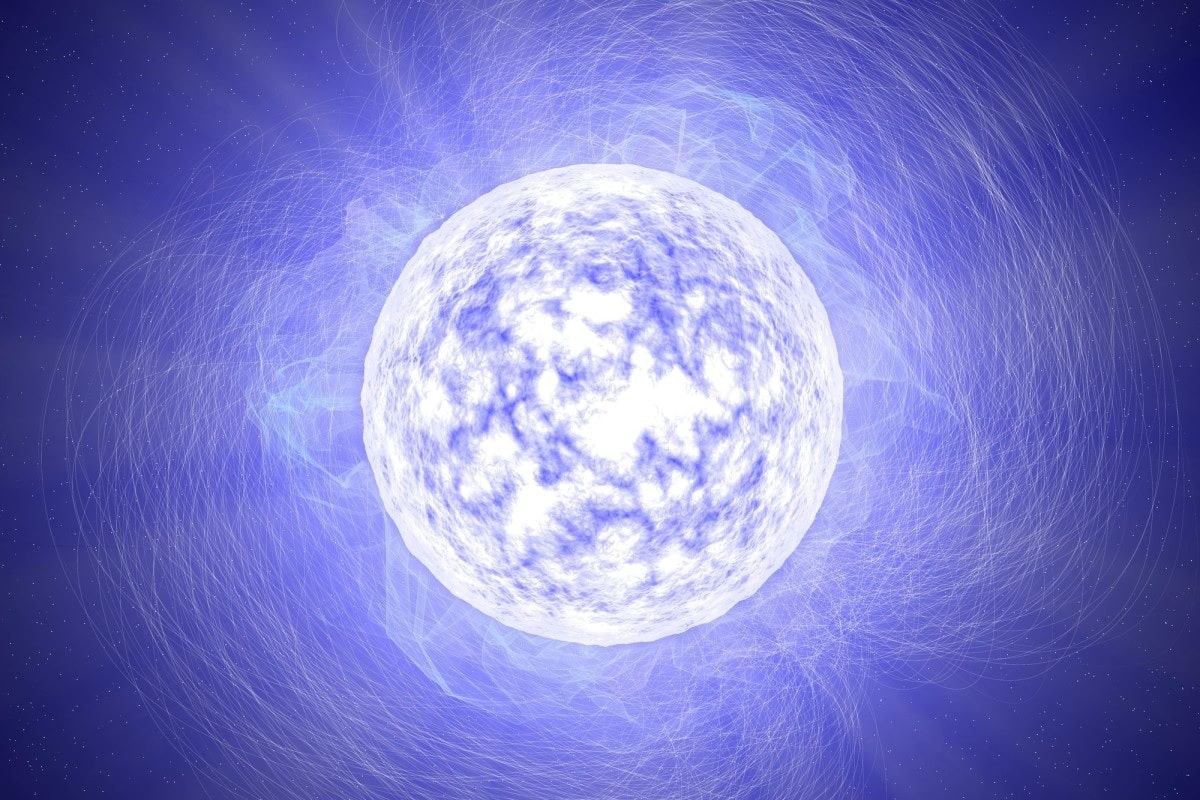 L'éruption titanesque d'une étoile à neutrons